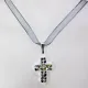 Small Cross - Stella-Gray Organza - 2